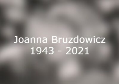 Joanna Bruzdowicz verstorben